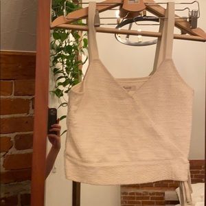 Madewell crop top with side tie